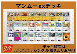 画像1: 【ポケカデッキ】マンムーexデッキ （アドバンテージロゴスリーブ付き)【スタンダード】